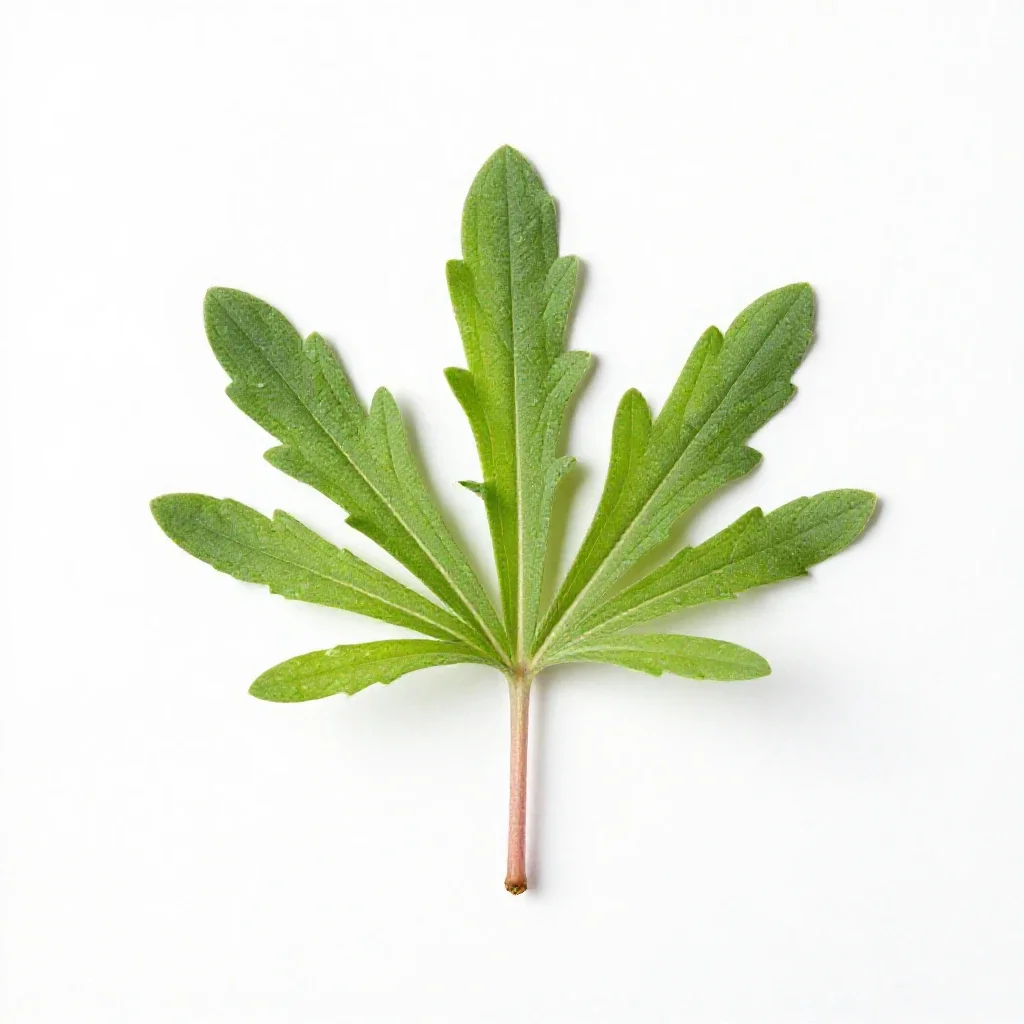 Wild licorice isolated on a white background