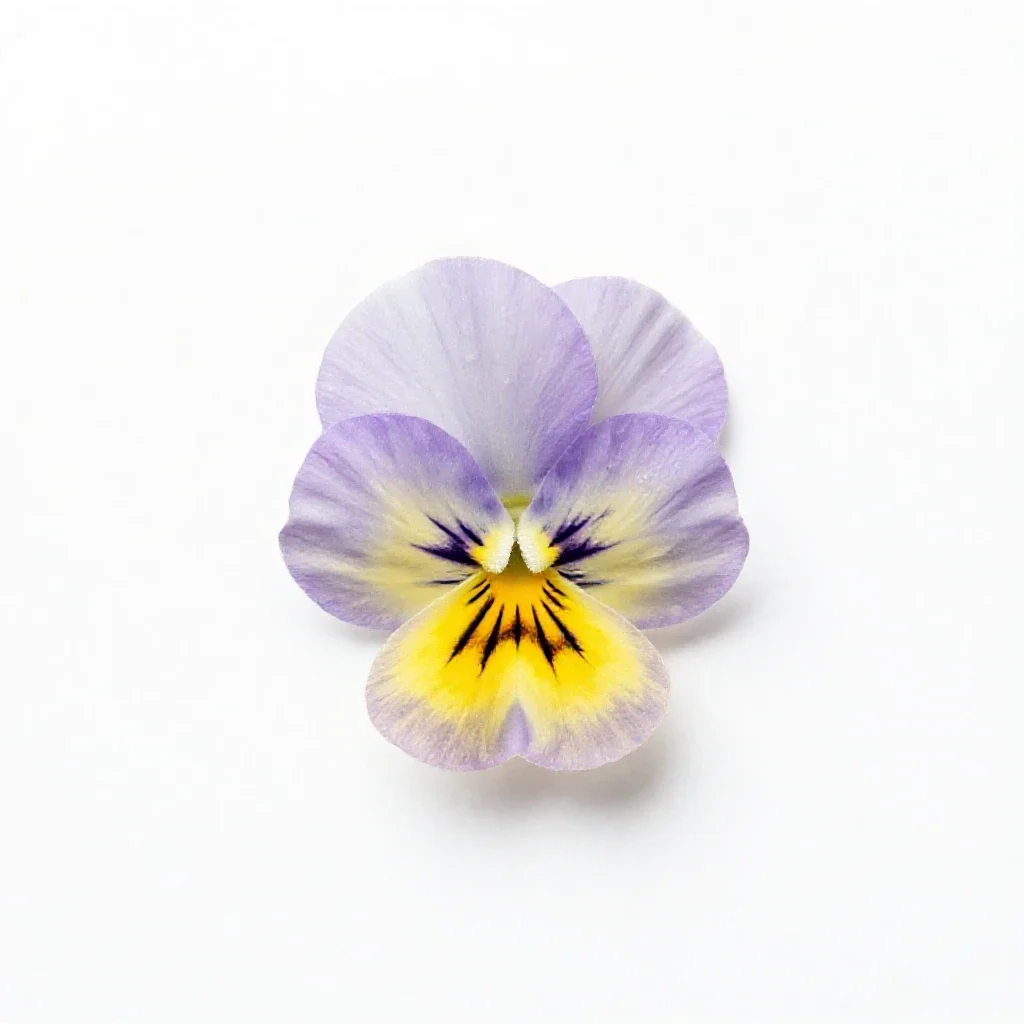 Wild pansy isolated on a white background