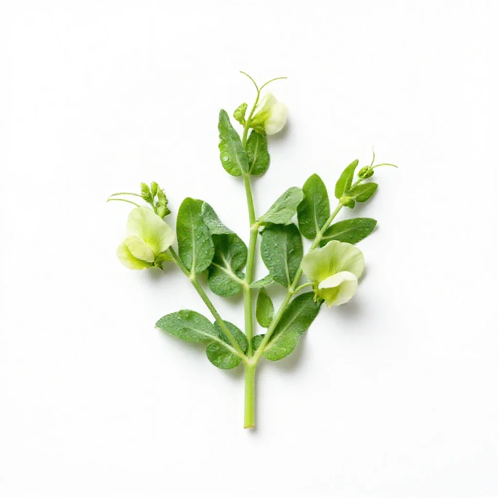 Wild pea isolated on a white background