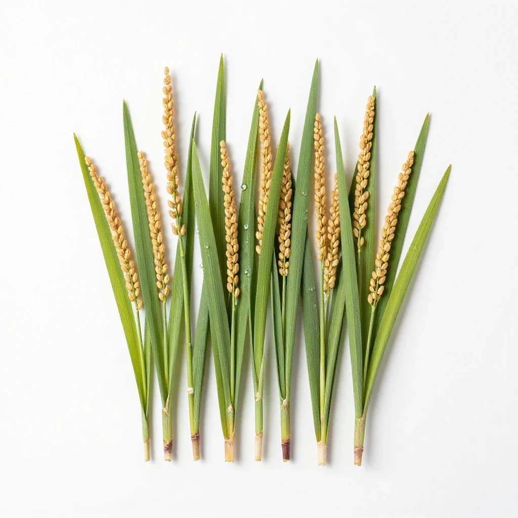 Wild rice isolated on a white background