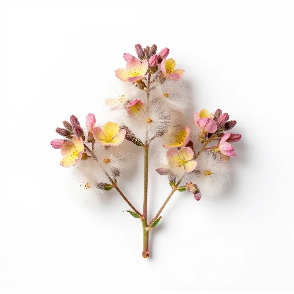 Willowherb isolated on a white background