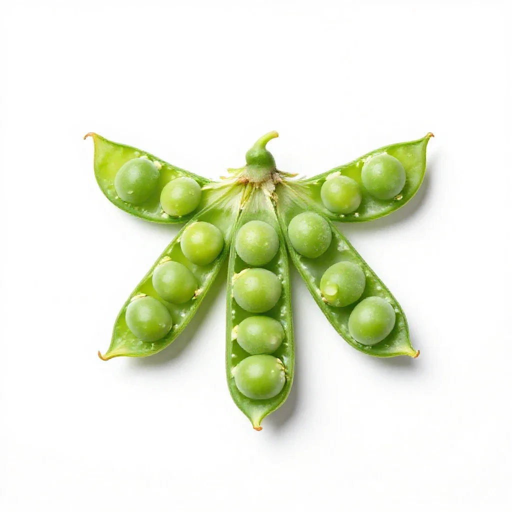 Winged pea isolated on a white background