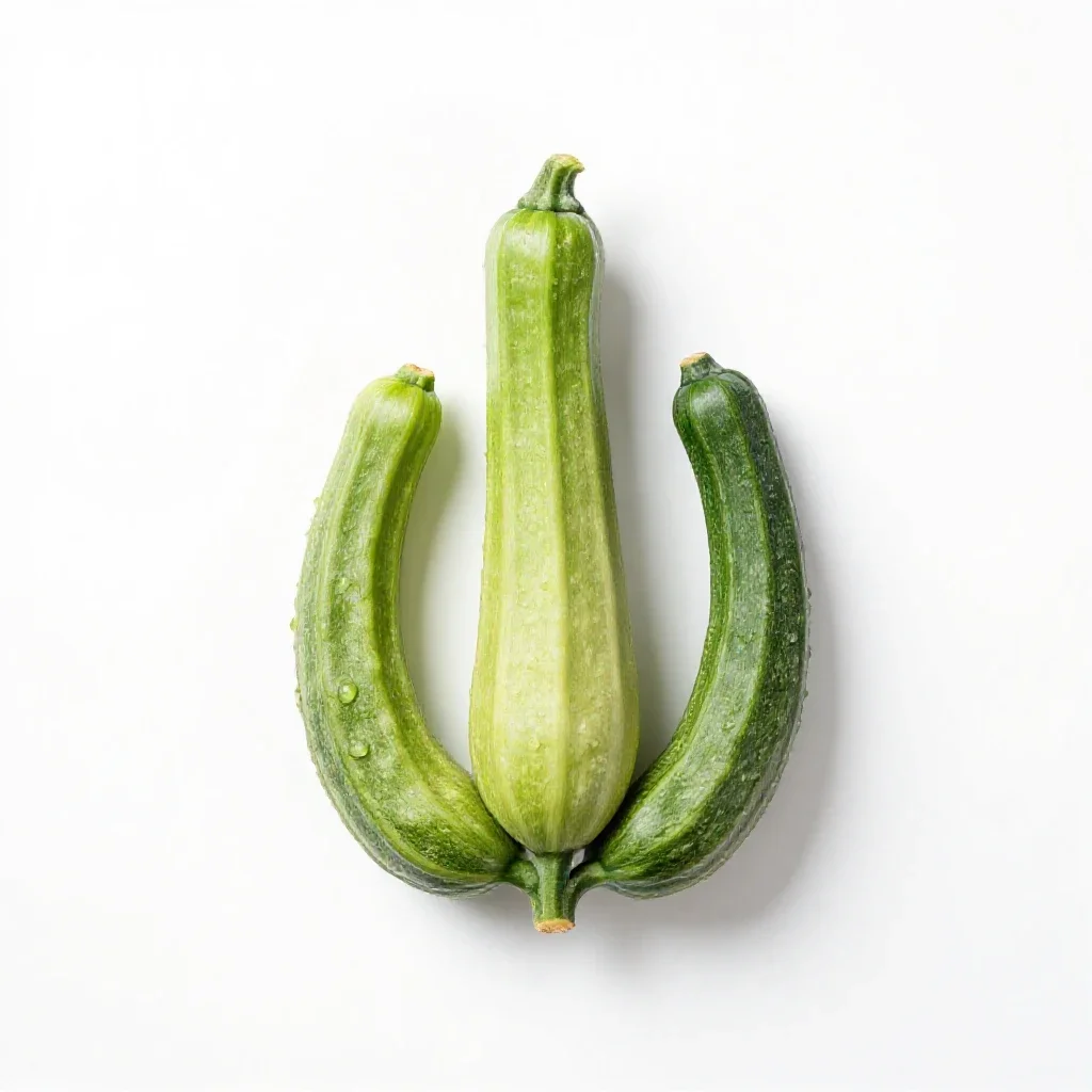 Winter crookneck isolated on a white background