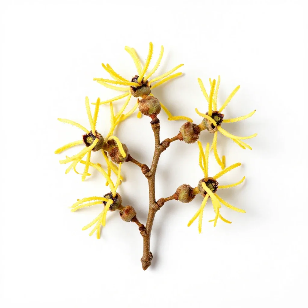Witch hazel isolated on a white background