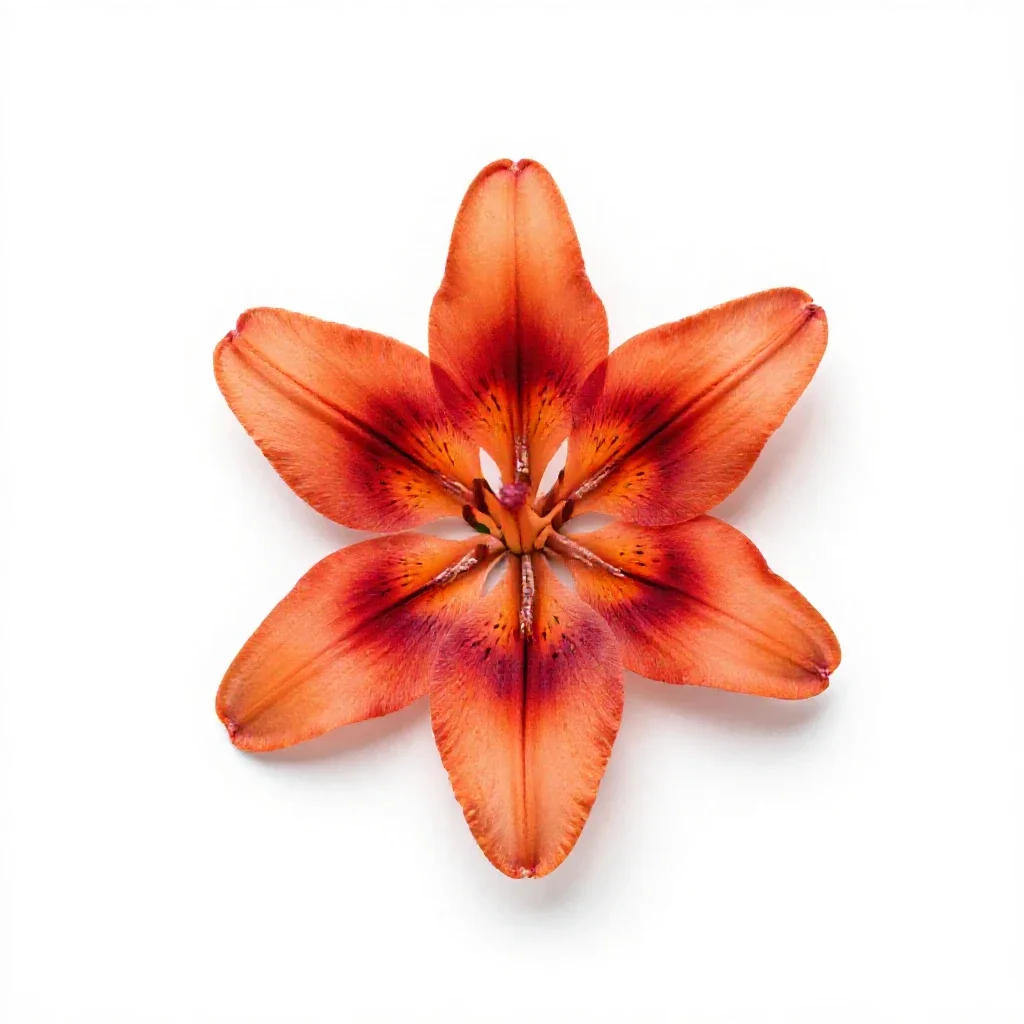 Wood lily isolated on a white background