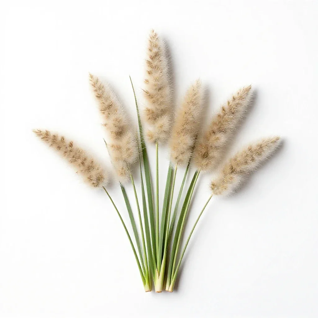 Wool grass isolated on a white background