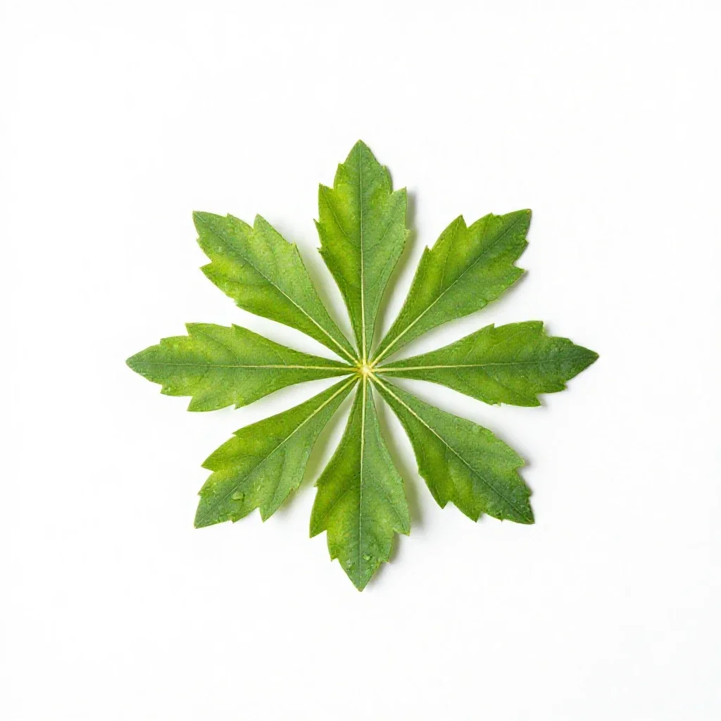 Xylosma isolated on a white background