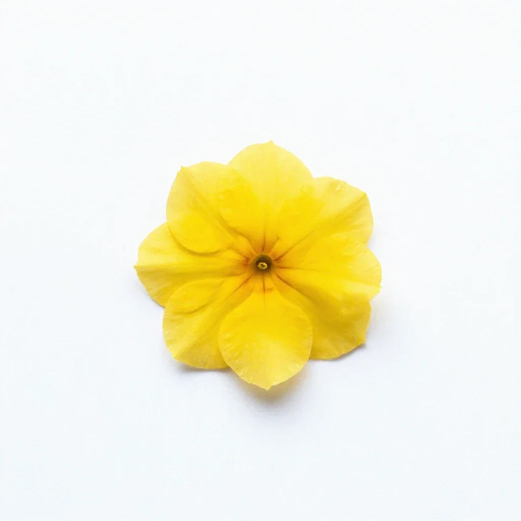 Yellow clintonia isolated on a white background