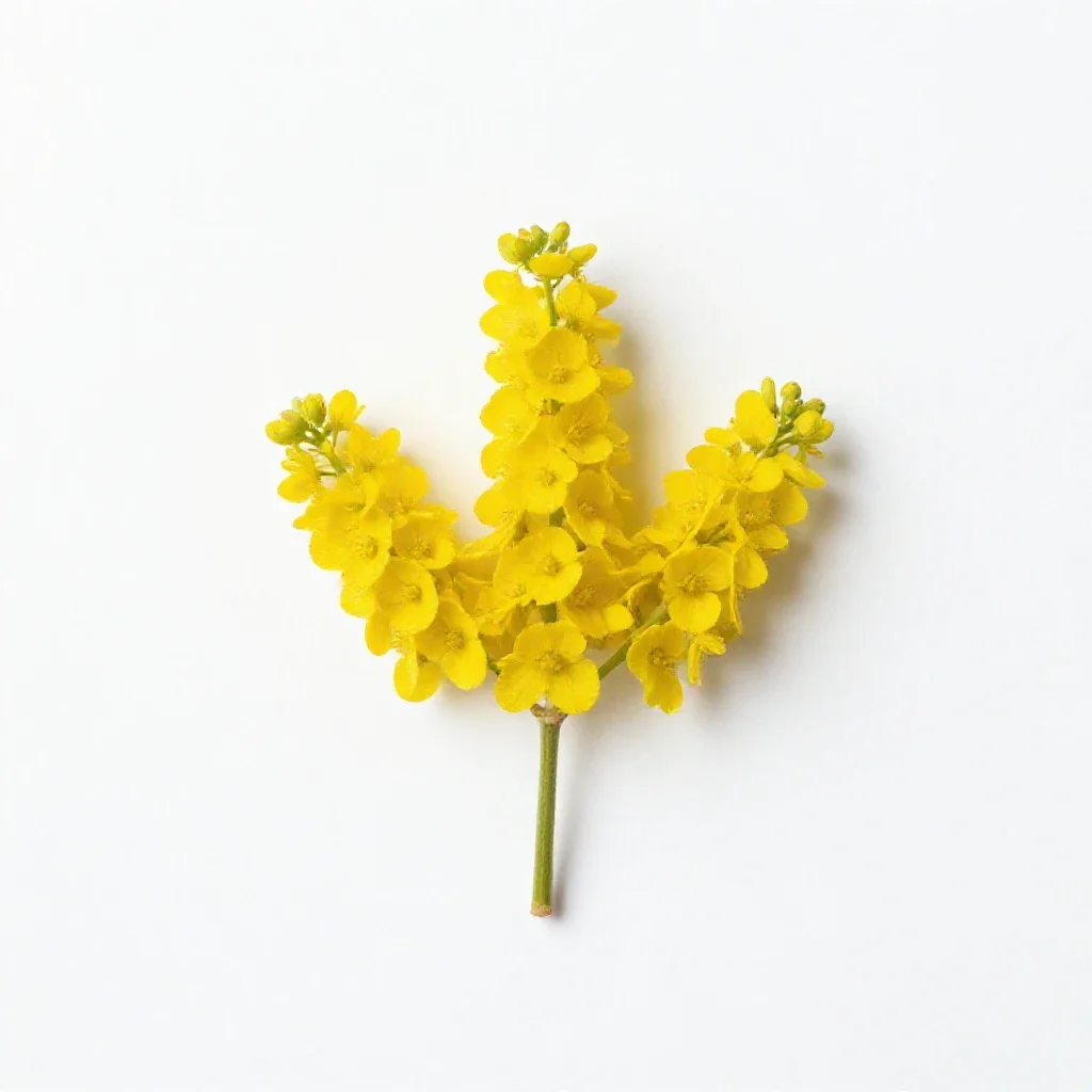 Yellow colicroot isolated on a white background