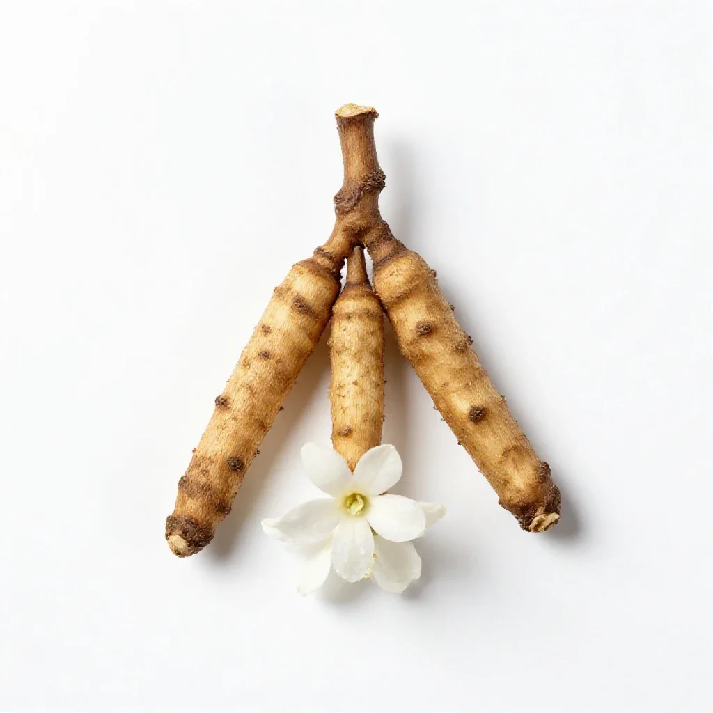 Ague root isolated on a white background