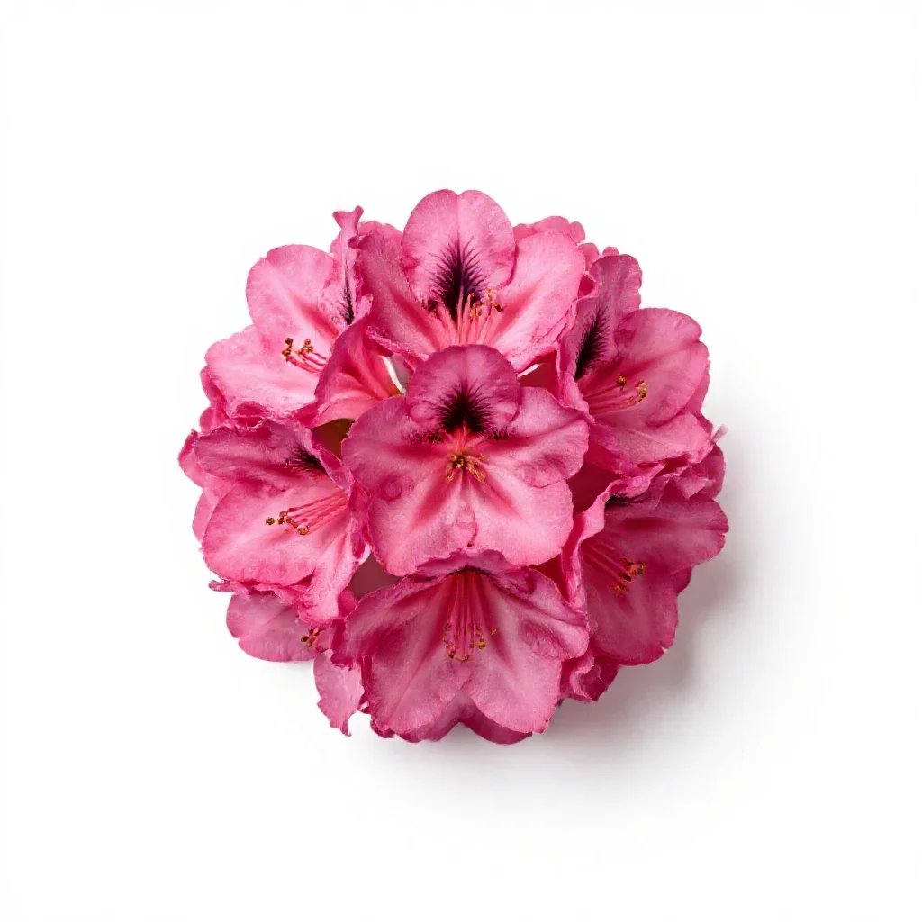 Alpine azalea isolated on a white background