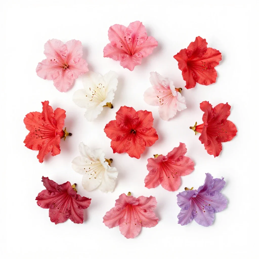 Azalea isolated on a white background