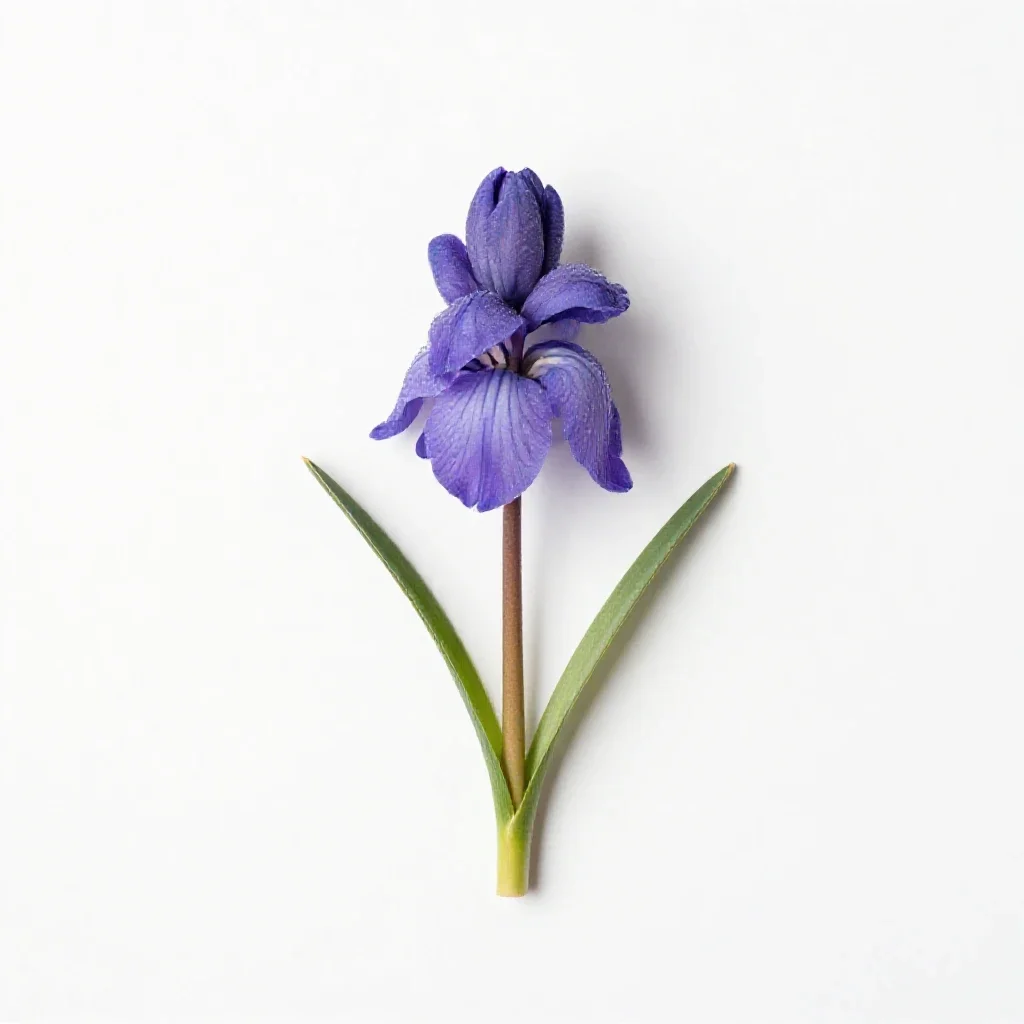 Elegant brodiaea isolated on a white background