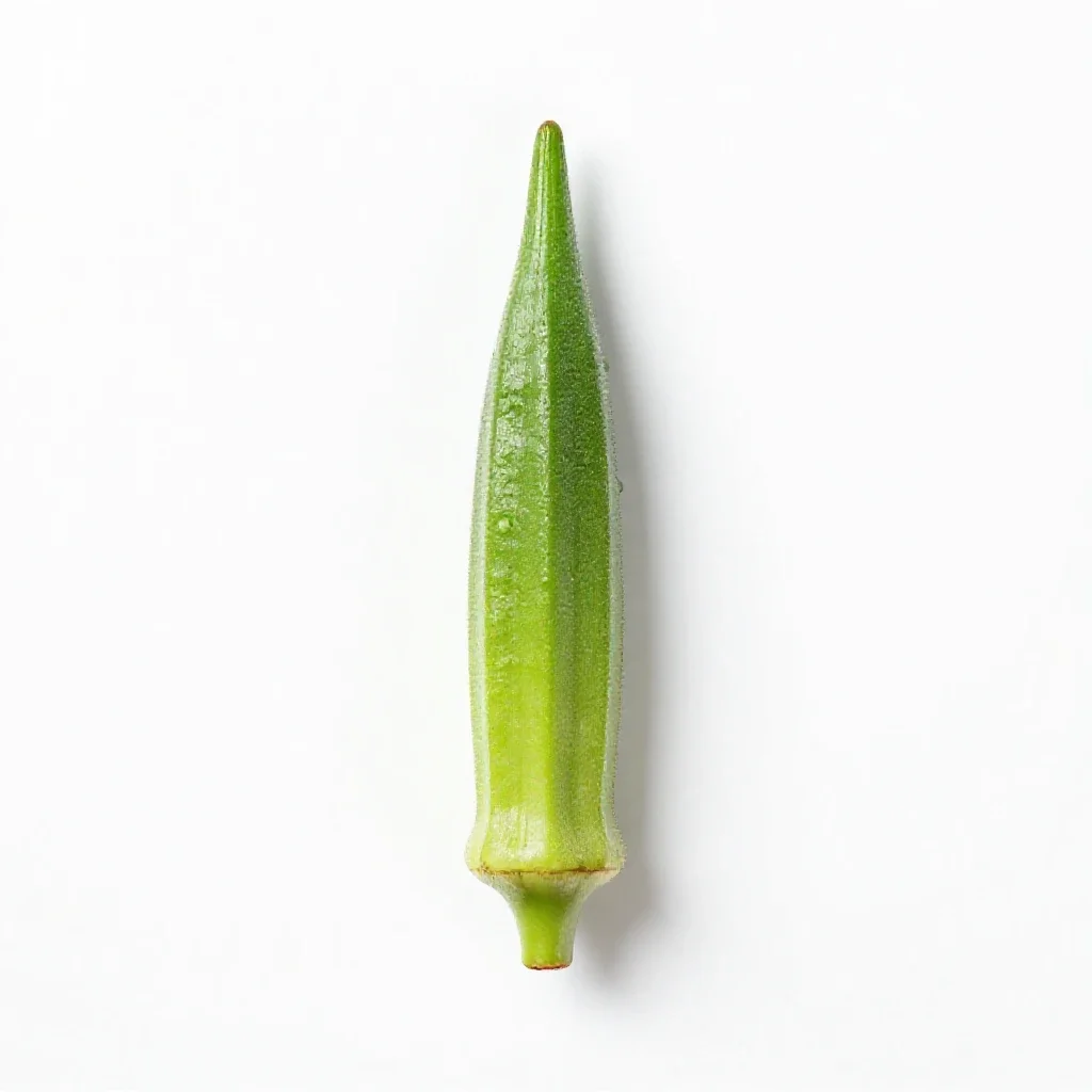Okra isolated on a white background