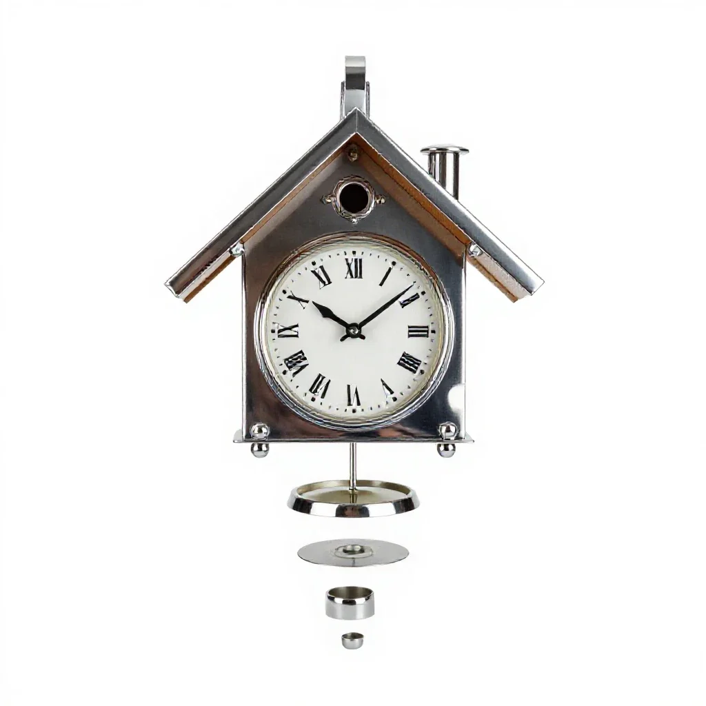 Cuckoo clock isolated on a white background