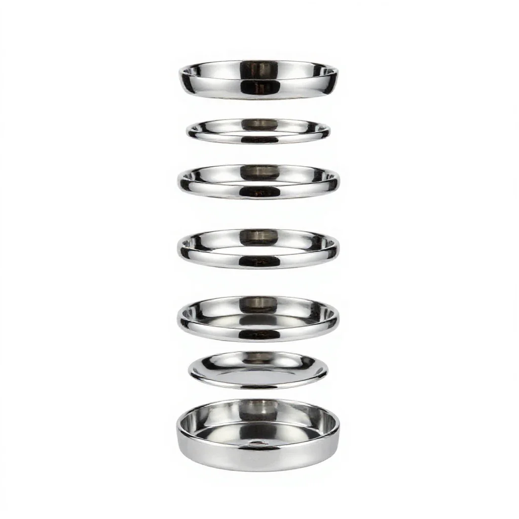 Horse brass set isolated on a white background