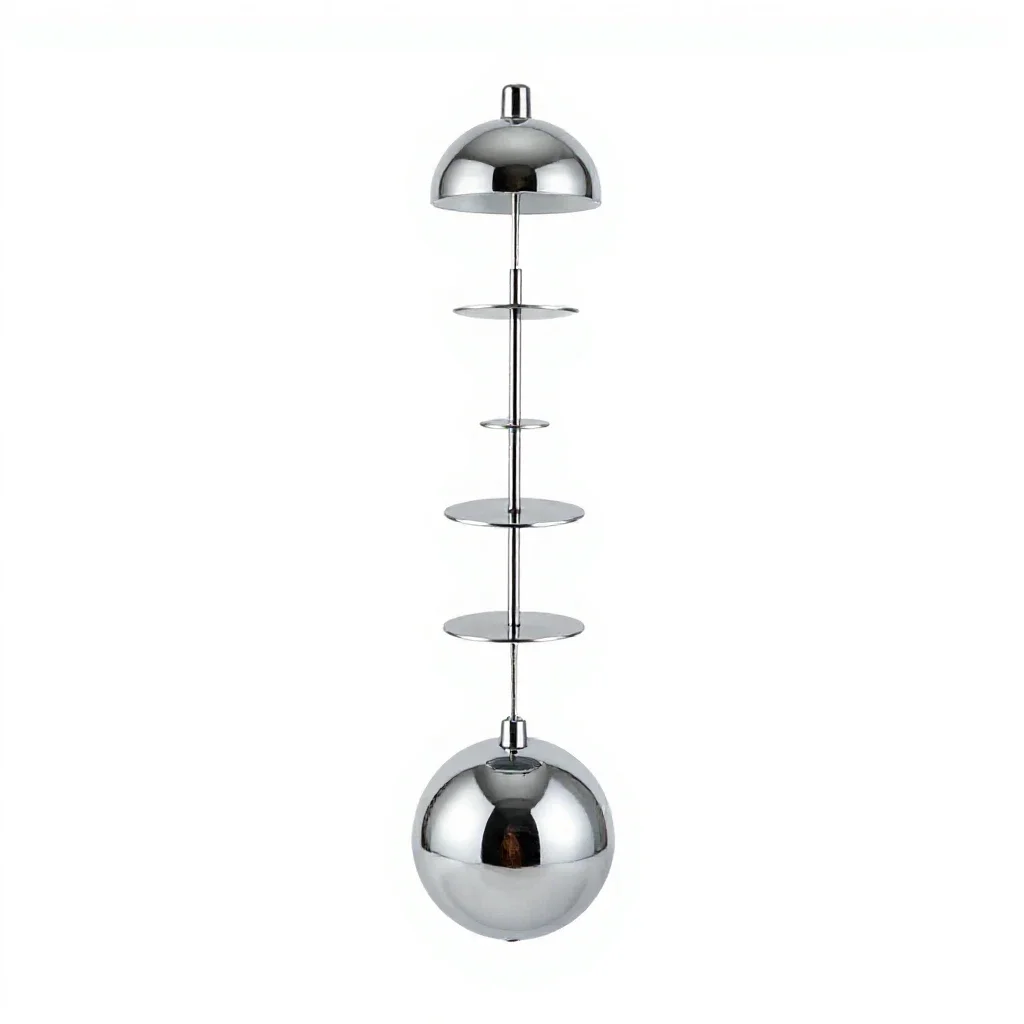 Pendulum wall clock isolated on a white background