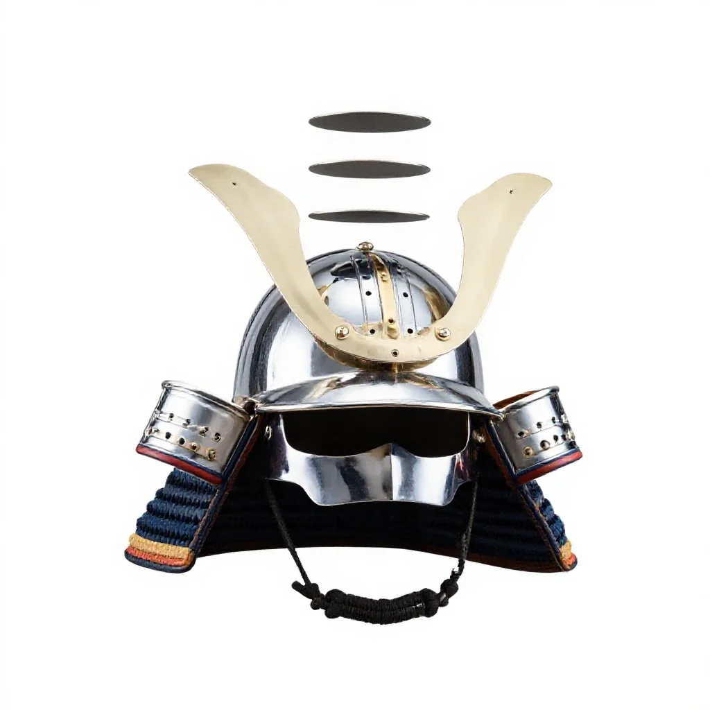 Samurai helmet isolated on a white background