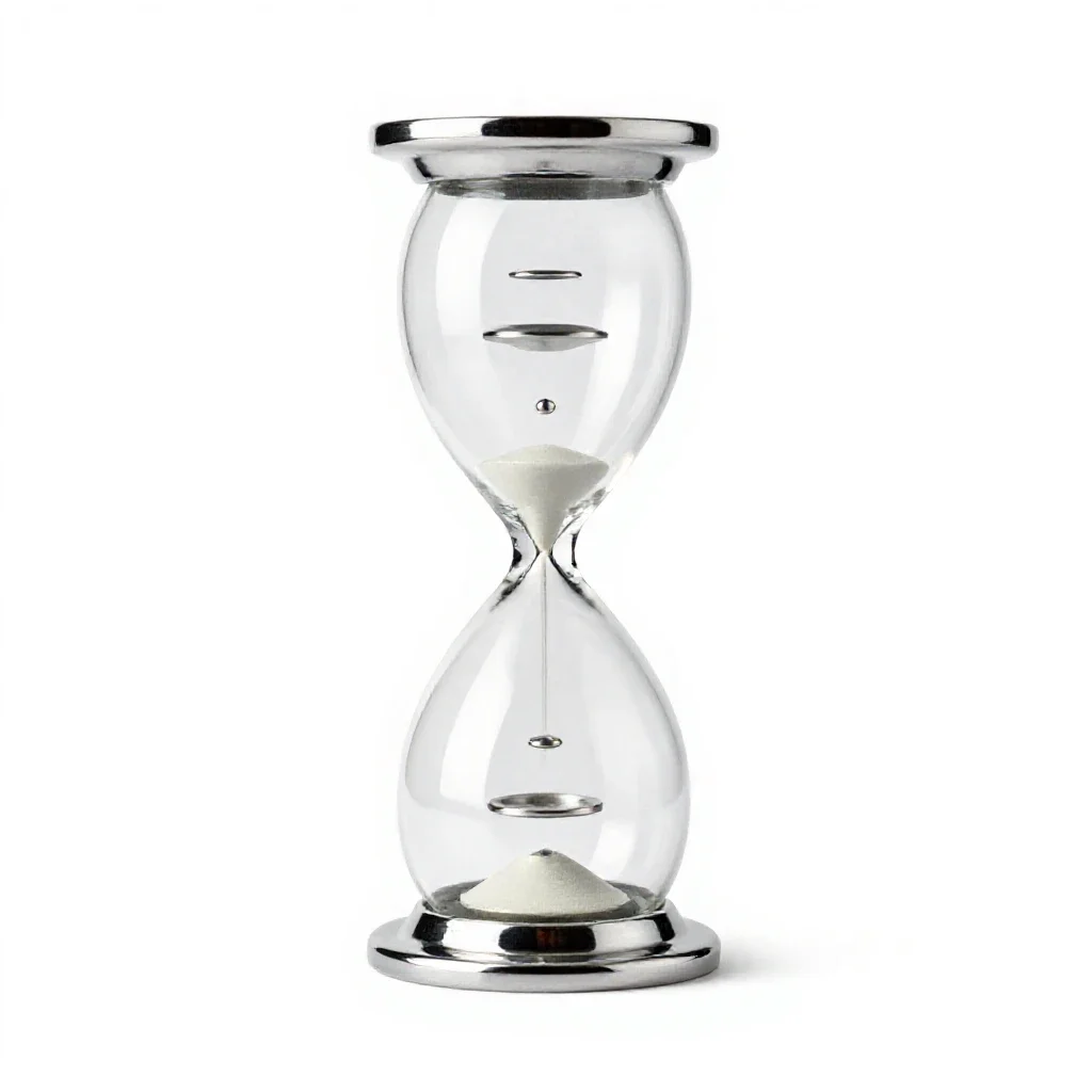 Hourglass isolated on a white background
