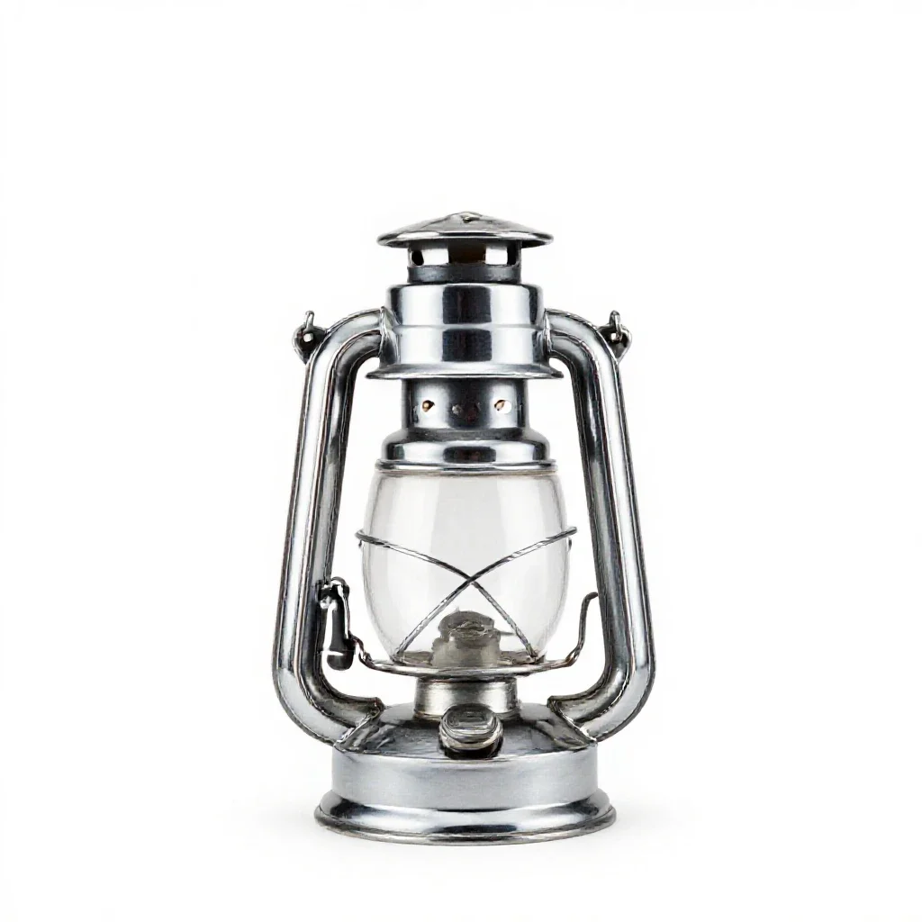 Oil lamp isolated on a white background