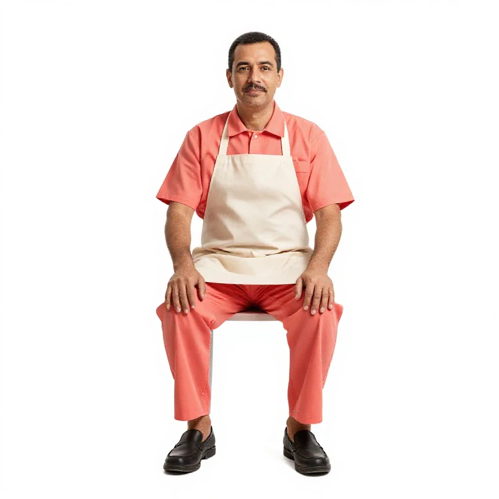 Cobbler at a last isolated on a white background
