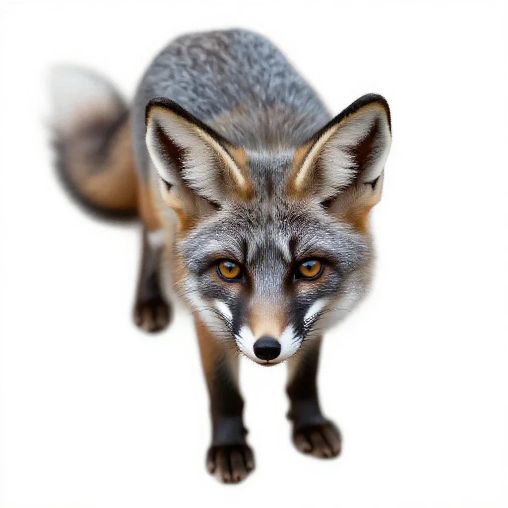Fennec fox isolated on a white background