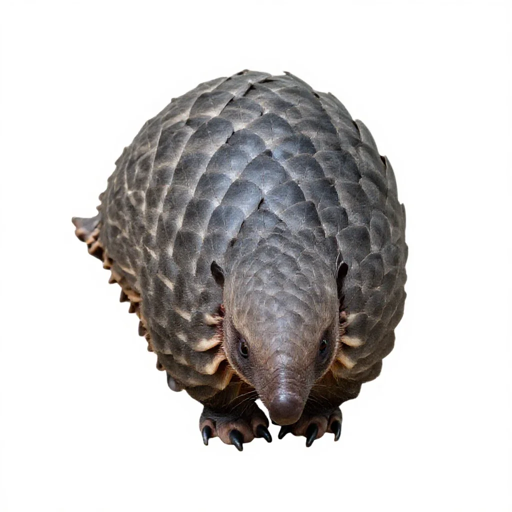 Pangolin isolated on a white background