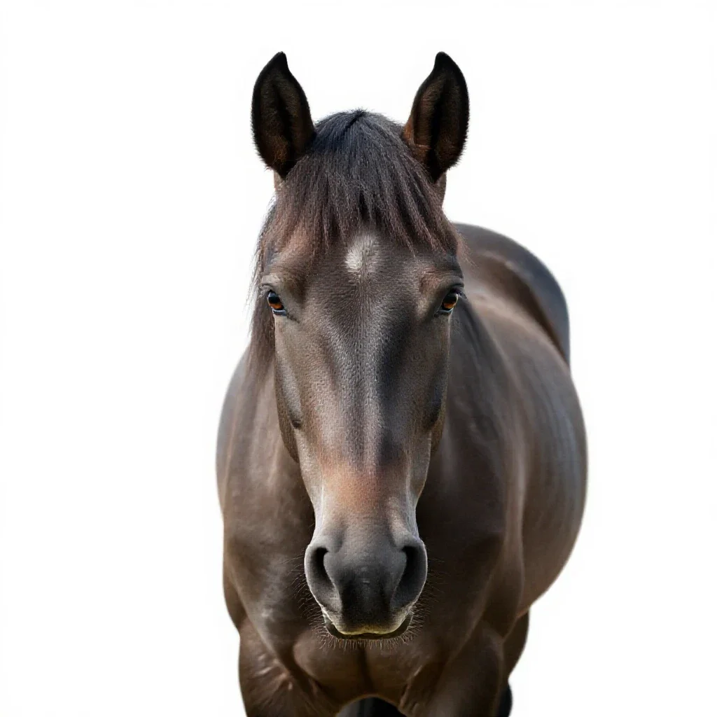 Shire horse isolated on a white background
