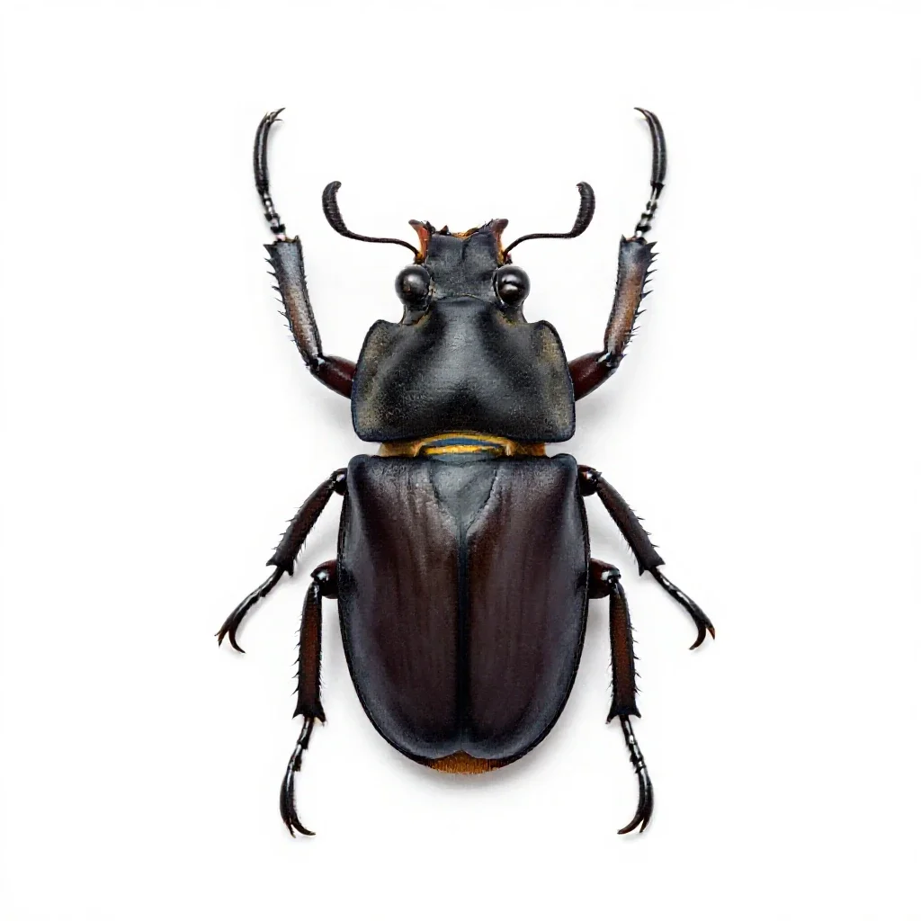 Stag beetle isolated on a white background
