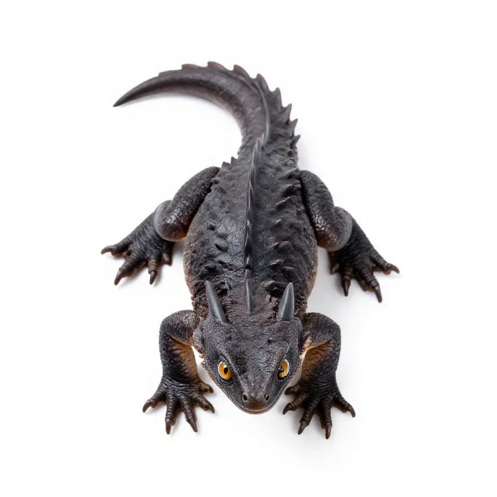 Young wyvern isolated on a white background