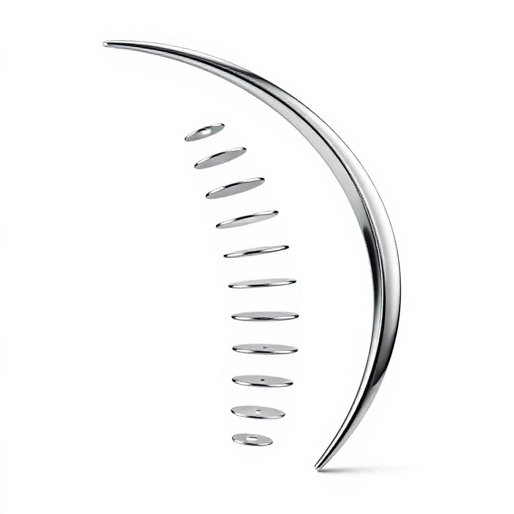 Curved scimitar isolated on a white background