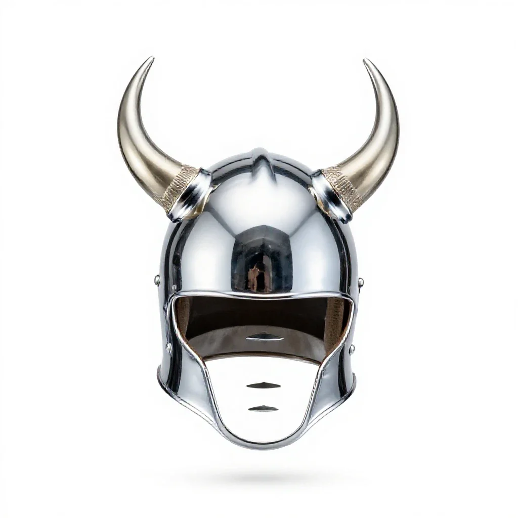 Horned helm isolated on a white background