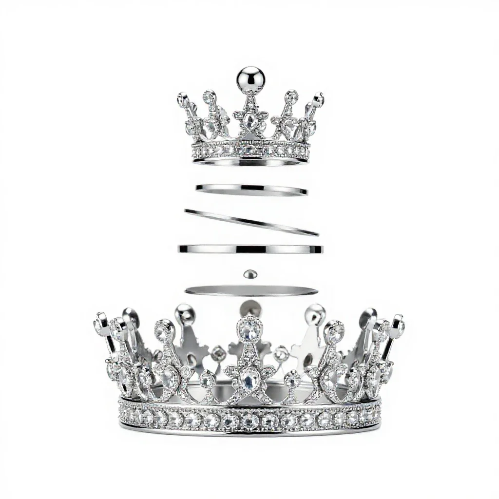 Jewelled crown isolated on a white background