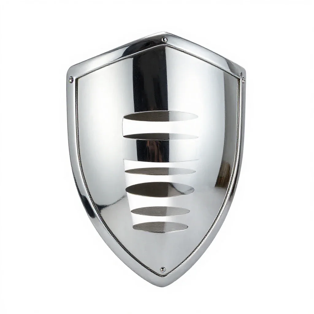 Kite shield isolated on a white background