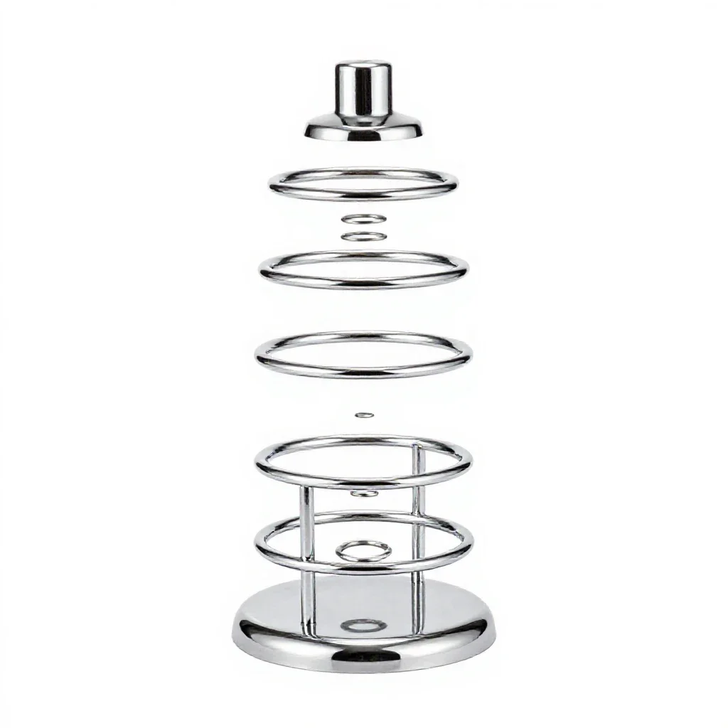 Potion bottle rack isolated on a white background