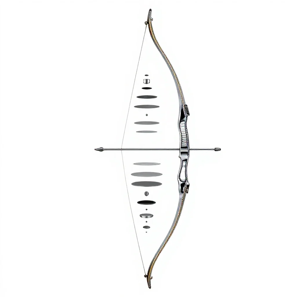 Elven bow isolated on a white background
