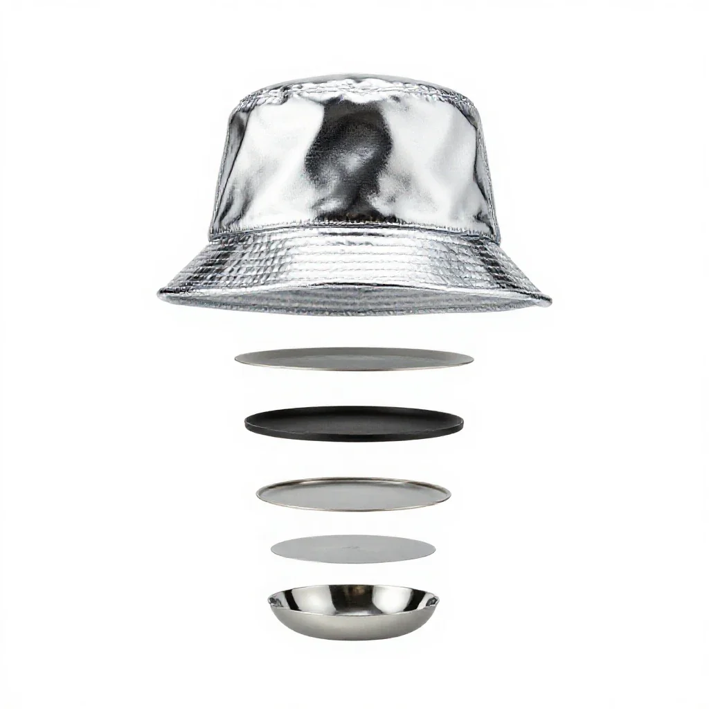 Bucket hat isolated on a white background
