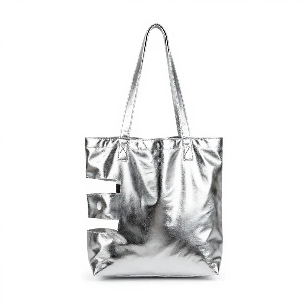 Canvas tote bag isolated on a white background