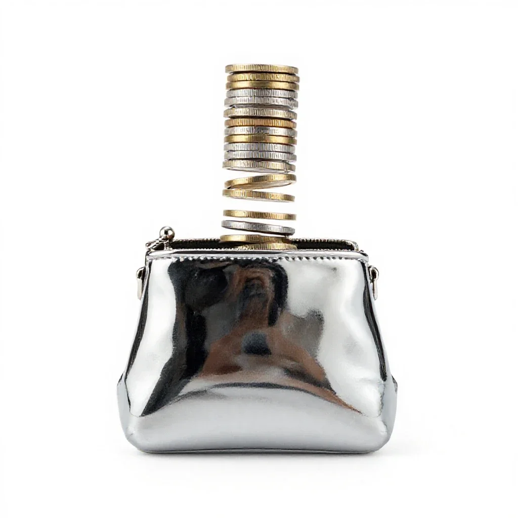 Coin purse isolated on a white background