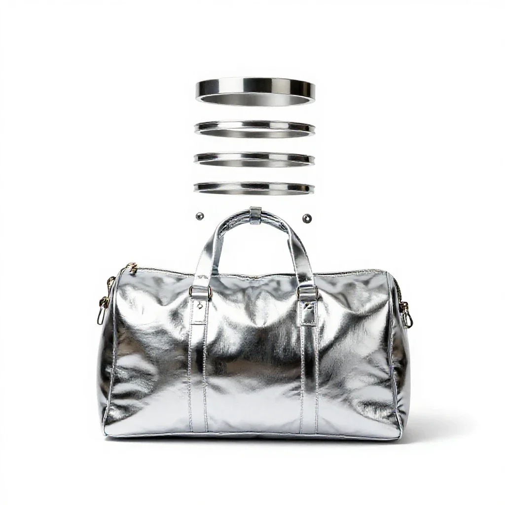 Duffel bag isolated on a white background
