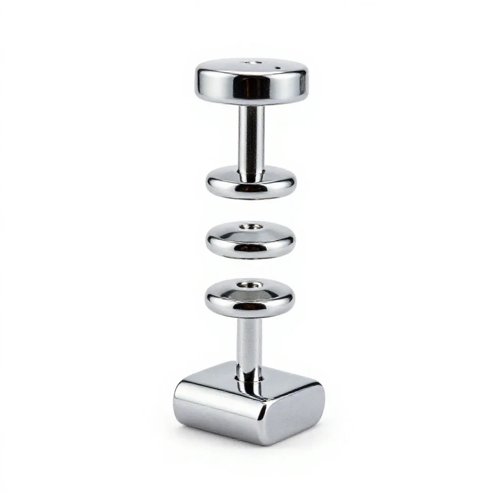 Pair of cufflinks isolated on a white background