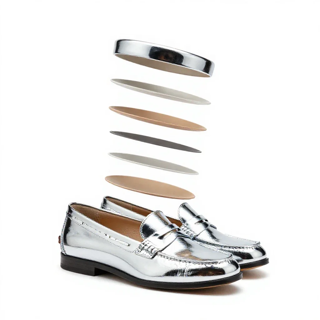Pair of loafers isolated on a white background