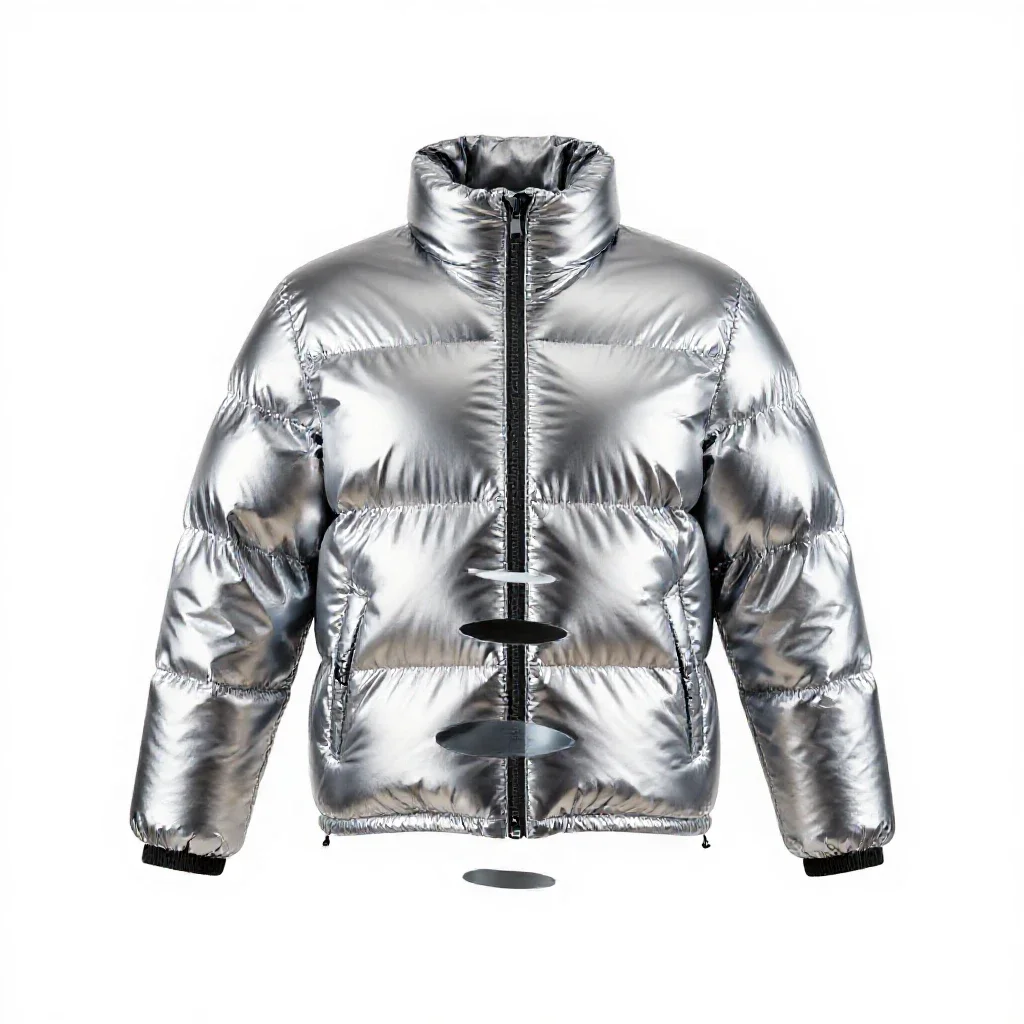 Puffer jacket isolated on a white background