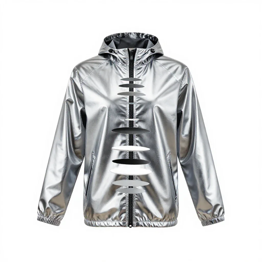 Rain jacket isolated on a white background