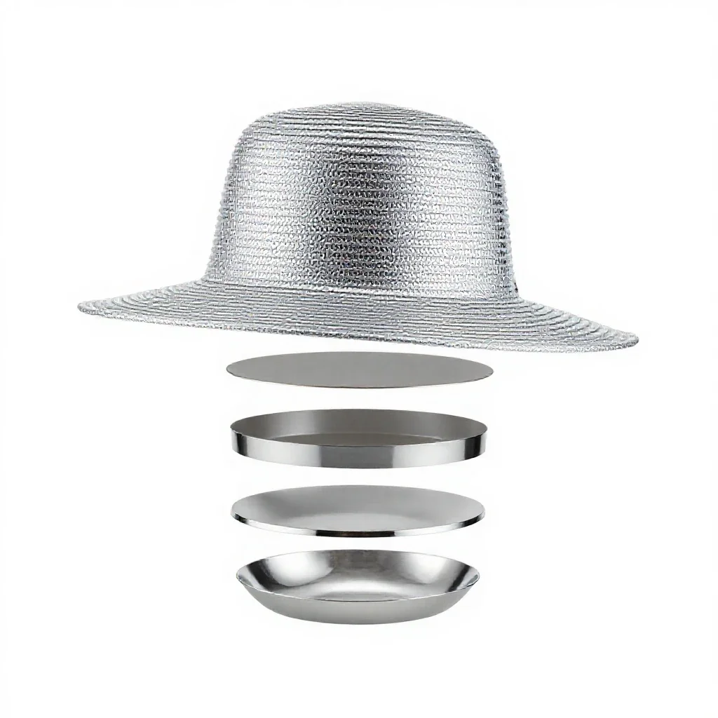 Straw sun hat isolated on a white background