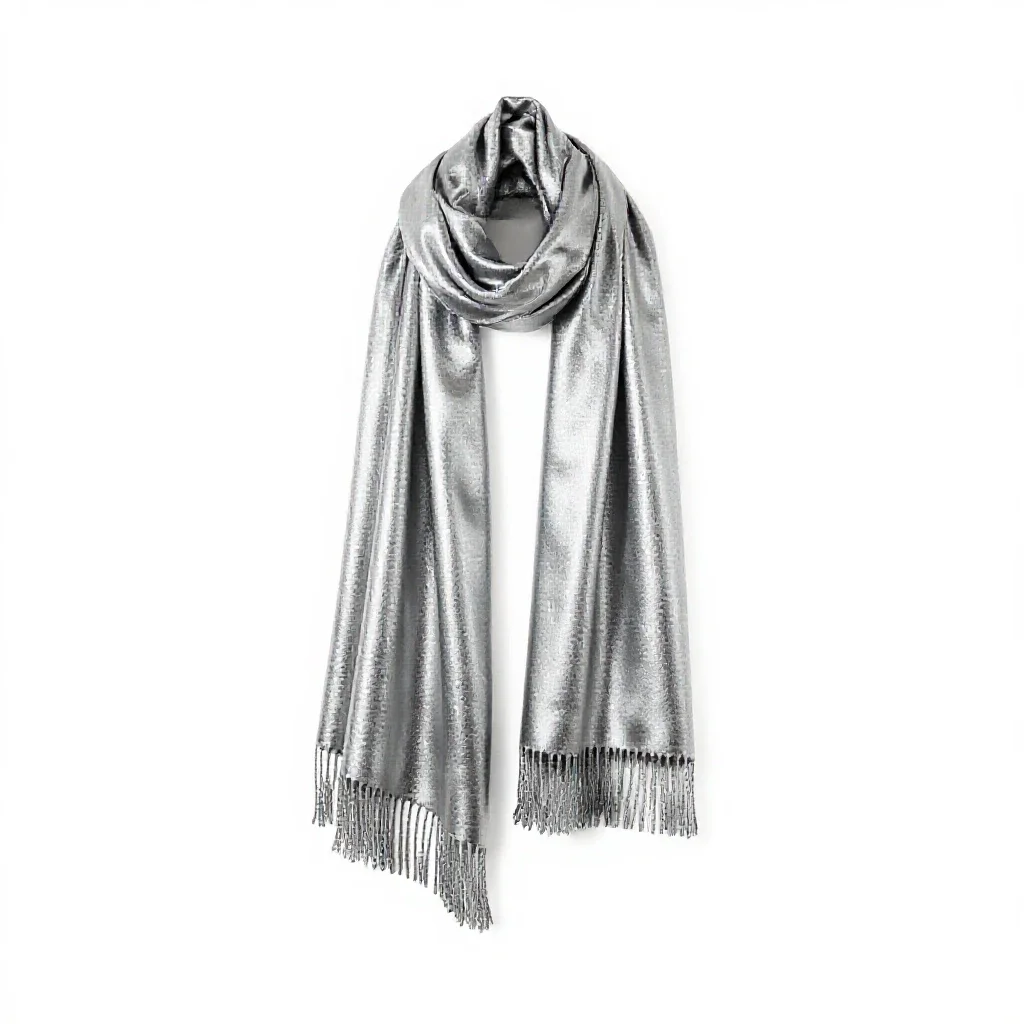 Woollen shawl isolated on a white background