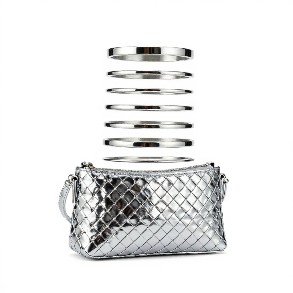 Woven belt bag isolated on a white background