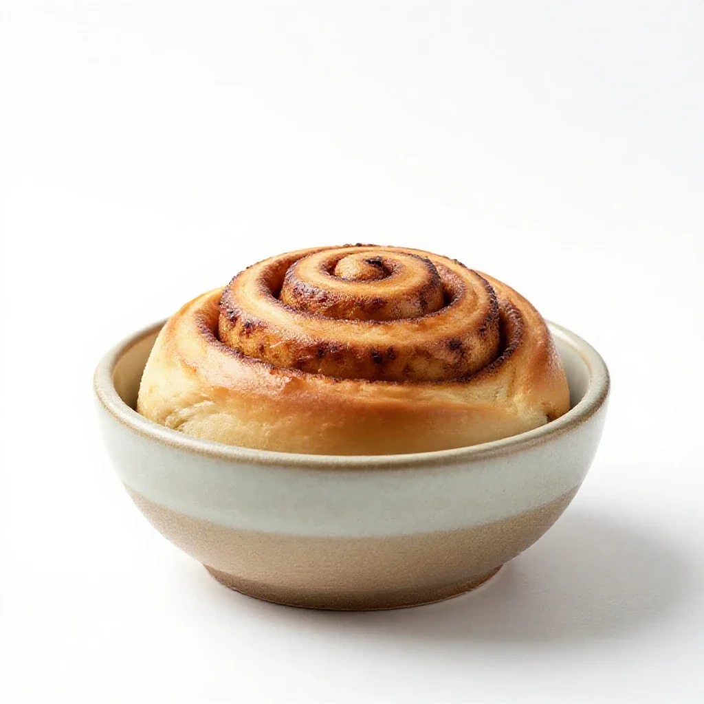 Cinnamon roll isolated on a white background