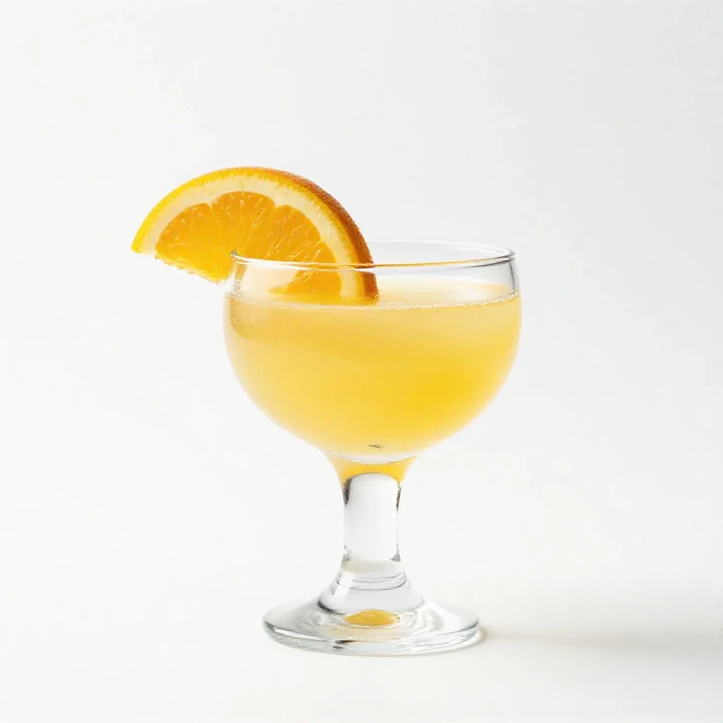 Cocktail with a citrus twist isolated on a white background