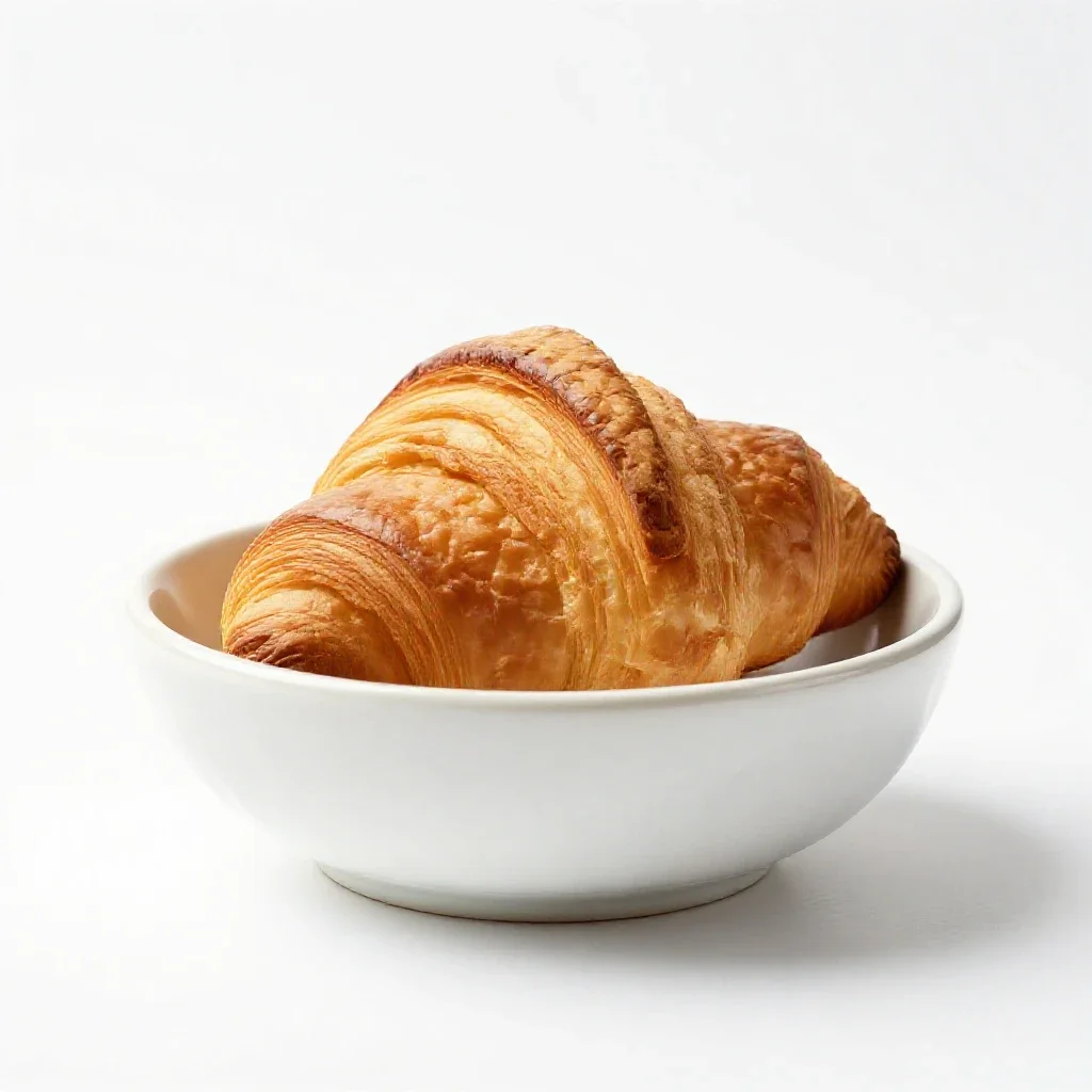 Croissant isolated on a white background